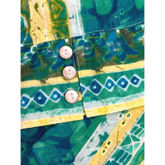 City Blues By Koret Womens Striped Button Up Shirt Size S All Cotton - Picture 9 of 10